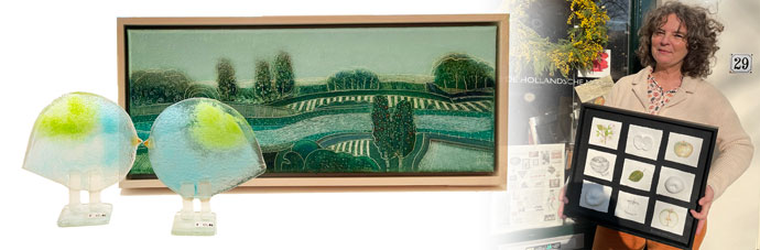 Rob van Hoek en Patricia Lotens bij Galerie de Hollandsche Maagd