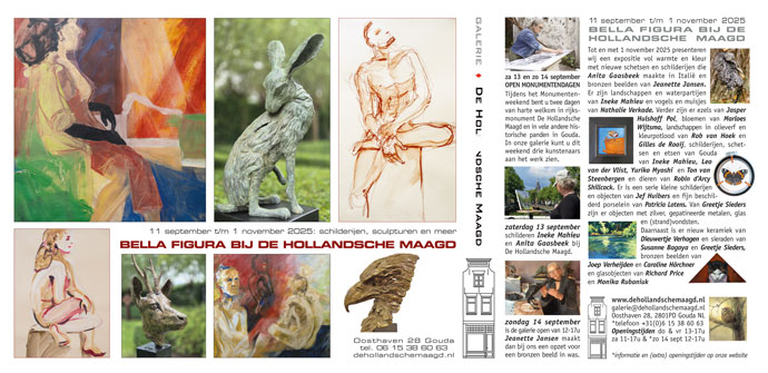 Expositie Bella Figura, beelden Jeanette Jansen, schilderijen Anita Gaasbeek